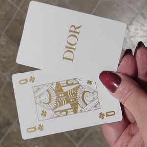Dior Queen clover collectors playing card in a magnetic case